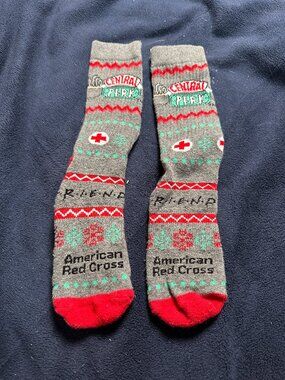 American Red Cross Friends Unisex Socks Central Perk Christmas Limited Edition